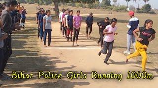 Bihar Police Girls Running 1000m  Bihar police girls running  Girls Running by Rohit Defence