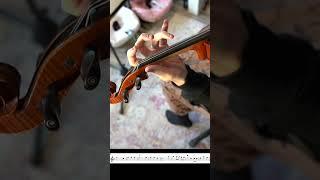 We Wish You a Merry Christmas violin tutorial #shorts