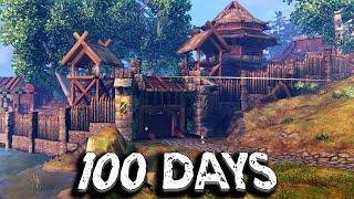 100 Days Building a Black Forest Village in Valheim... Heres What Happened