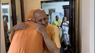 Meeting with HH Radhanatha Swami  ISKCON Chowpatty Maharashtra India