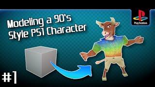 Blender Tutorial  Your own PS1 Mascot - Part 1 Character Modeling