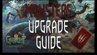 Gwent  How To UPGRADE The Monsters Beginner Deck