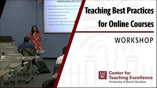 Teaching Best Practices for Online Courses