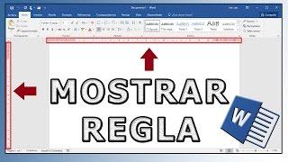 Como ver regla de Word en Office Word 2016