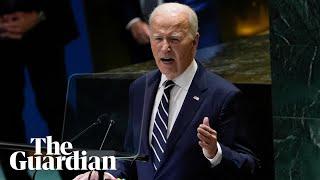 Biden calls for support for Ukraine in final speech to United Nations