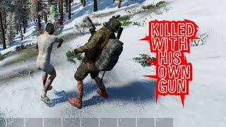 SCUM Gameplay 2022 - Killed With His Own Gun #shorts