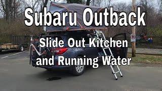 Subaru OutbackCar CampingSUV LifeRoof Tent Mike Mikes Set Up has running water