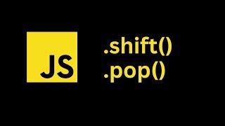 TAGALOG JavaScript Array Function Shift and Pop  Quick lesson