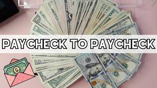 BIGGEST CASH STUFFING SO FAR  BIWEEKLY INCOME  PAYCHECK TO PAYCHECK LIVING