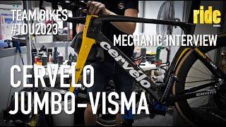 Pro Team Bikes 2023 Jumbo-Visma – mechanic interview... SRAM Cervélo tubeless tyres wax not oil