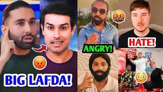 LAFDA EVERYWHERE...Orry Vs Dhruv Rathee Harsh Beniwal Vs Ajaz Khan  MrBeast Neeraj Chopra 