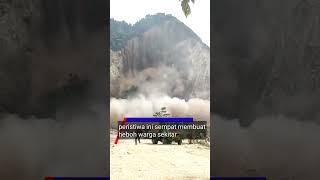 DETIK DETIK TEBING GUNUNG KUDA LONGSOR #shorts