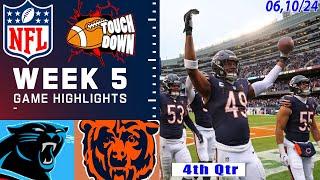 Chicago Bears Vs. Carolina Panthers FULL GAME highlights  NFL Season WEEK5 today