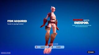 How To Get Gwenpool Skin For FREE In Fortnite Unlocked LEGO Gwenpool Style