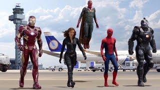Team Iron Man vs Team Cap - Airport Battle Scene - Captain America Civil War - Movie CLIP HD