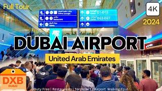 Dubai International Airport Tour at One of the BUSIEST Airports in the World Walking Tour in 4K 