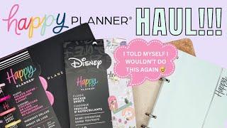 Happy Planner Haul Unboxing  Planners Accessories & Sticker Book Flip Through