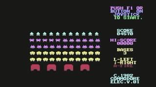 AVENGERS SPACE INVADERS COMMODORE 64 1982 C64 CLASSIS RETRO VIDEO GAME MP4