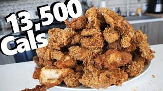 Mountain of Extra Crispy Fried Chicken Challenge 13500 Calories
