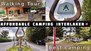 Affordable Camping Interlaken Switzerland  Camping Alpenblick  - 4K