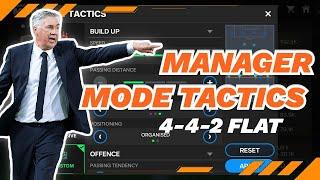 MANAGER MODE TACTICS 4-4-2 FLAT EA SPORTS FC MOBILE ‼️‼️