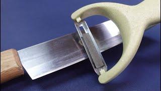 Simple way to sharpen a razor sharp knife  -  sharpen knives quickly  Razor Sharp