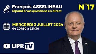 François Asselineau répond à vos questions en direct n°17