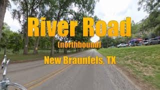 Solo Harley Ride Along River Road New Braunfels TX Insta360 X4