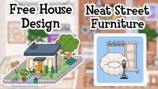 Free House Design + Neat Street Furniture  Toca Boca House Ideas  Toca Life World