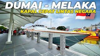 Go to Malaysia with A Speedboat  MV Indomal Express 8 Trip Dumai - Melaka with Subtitle