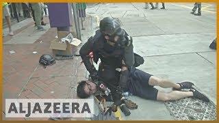 Hong Kong protester shot in the chest by police during clashes