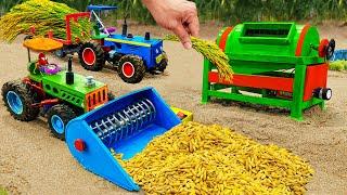 Top diy tractor making mini Rice Harvester Machine  diy Planting & Harvesting Rice Fields  HP Mini
