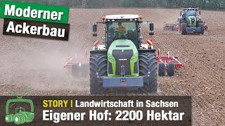 Landwirtschaft bei der Gutsverwaltung Schönfelder Hochland  Claas Traktoren  NaPA-Projekt  Teil 1