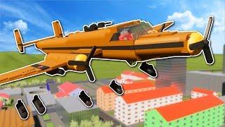 BOMBER PLANE BATTLE - Brick Rigs Multiplayer Gameplay - Lego Plane Battle