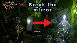 Baldur’s Gate 3 Laezel Breaks the Mirror in the Hags Lair 