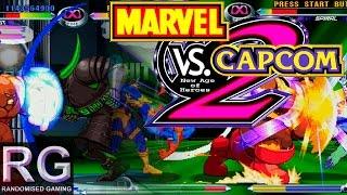 Marvel vs. Capcom 2 - Sega Dreamcast - Full Intro & arcade mode 1CC playthrough HD 1080p 60fps