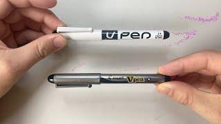 Pilot V Pen Erasable demonstration