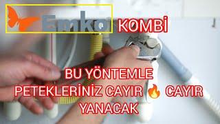 EMKO KOMBİ PETEKLER ISINMIYORSA MUHAKKAK BU YÖNTEMİ DENEYİN PETEKLER CAYIR  CAYIR  YANACAK