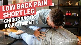 Low Back Pain and Short Leg Chiropractic Adjustment - Dr. Brendan Collins-Bride