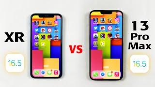 iOS 16.5 SPEED TEST - iPhone XR vs iPhone 13 Pro Max SPEED TEST in 2023