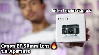 Canon EF 50mm f1.8 STM Lens  Unboxing & Overview  Best Lens for portrait photography and Video.