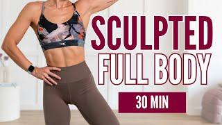 30 min Full Body Fat Burn HIIT Workout  Toned & Sculpted Body At Home