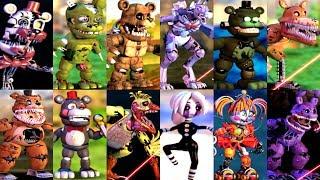 FNaF World Edge of Time  - ALL BOSSES + SECRET BOSS FIGHTS