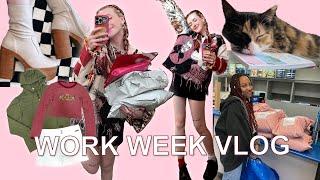 work week in my life VLOG thrifting styling and more small bizz stuff