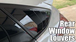 Installing Rear Quarter Window Louvers on my Focus ST