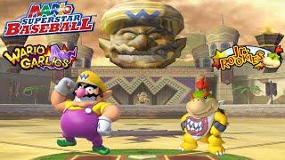 Mario Superstar Baseball - Wario Garlics vs Bowser Jr Rookies - Wario Palace