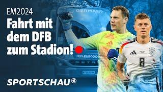  Die Busfahrt des DFB-Teams zum Stadion – wir meinen es ernst