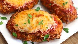 CRISPY YUMMY CHICKEN PARMESAN in the Air Fryer  Easy Chicken parmesan recipe