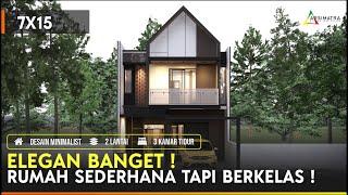 Desain Rumah Scandinavian Yang Dilengkapi Mushola di Lahan 7x15. Sederhana dan Berkelas Banget