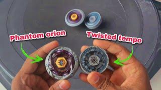 Phantom Orion vs TWISTED TEMPO metal #beyblades fight in real life  new DON ?